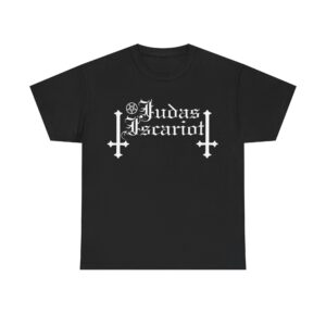 Judas Iscariot Black Metal Band Logo T-Shirt