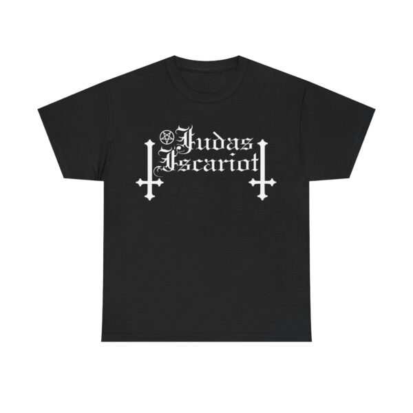 Judas Iscariot Black Metal Band Logo T-Shirt